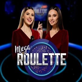 Mega Roulette logo by Pragmatic Play at BetSixty Casino